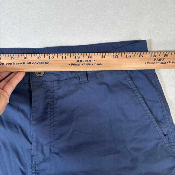 Florence Marine X Causal Men Chino Shorts Size 34 Navy Blue Stretch Flat Front - Picture 7 of 8